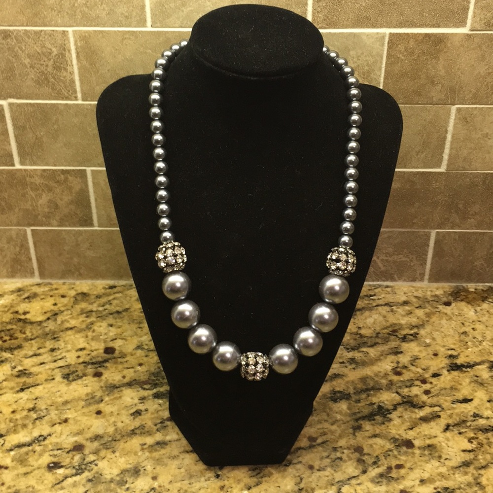 2/$25 gray necklace NWOT.